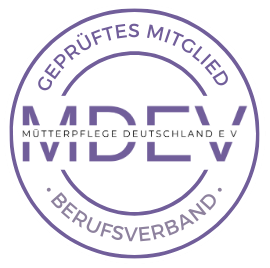 Logo für geprüftes Mitglied beim Mütterpflege Deutschland e.V.